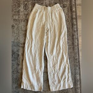 Abercrombie & Fitch Linen Blend Pull-On Pant